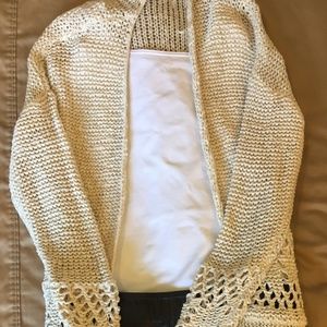 Knit Macrame Cardigan